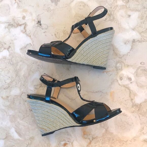 Cole Haan Pixie Nike Air Wedge Sandals Espadrilles - Picture 2 of 8